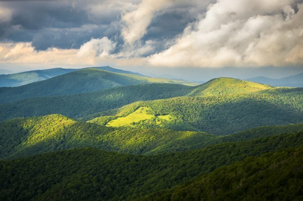 Appalachian Mountains är en naturlig västra gräns