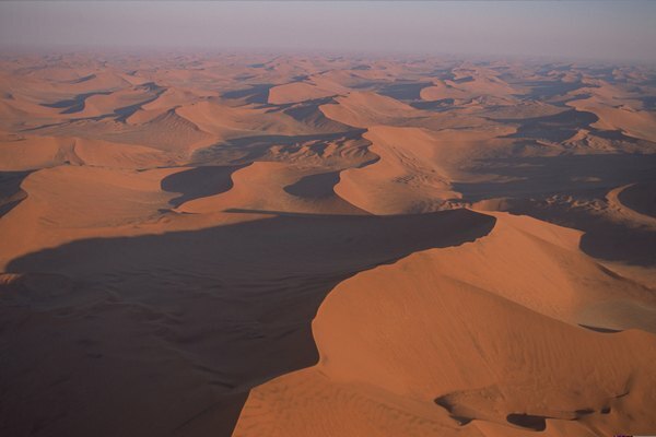 Прибрежные пустыни, такие как пустыня Намиб, отличаются умеренными температурами.