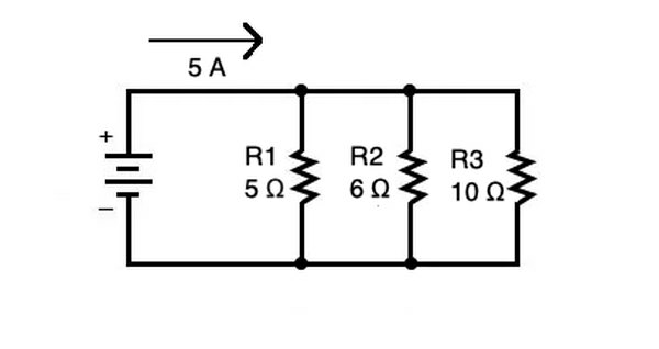 समानांतर सर्किट में वोल्टेज ड्रॉप प्रत्येक शाखा में वर्तमान और प्रतिरोध पर निर्भर करता है।