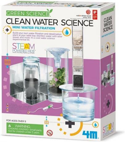 Ta mini komplet za filtriranje vode vas bo naučil o znanosti o upravljanju z vodo.