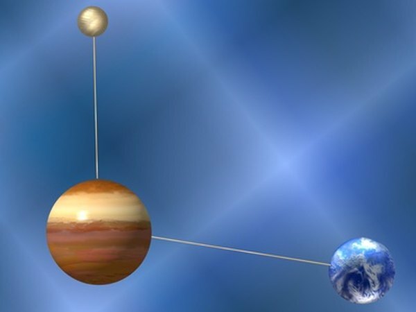 Use um fio de metal rígido para conectar os planetas de espuma ao sol.